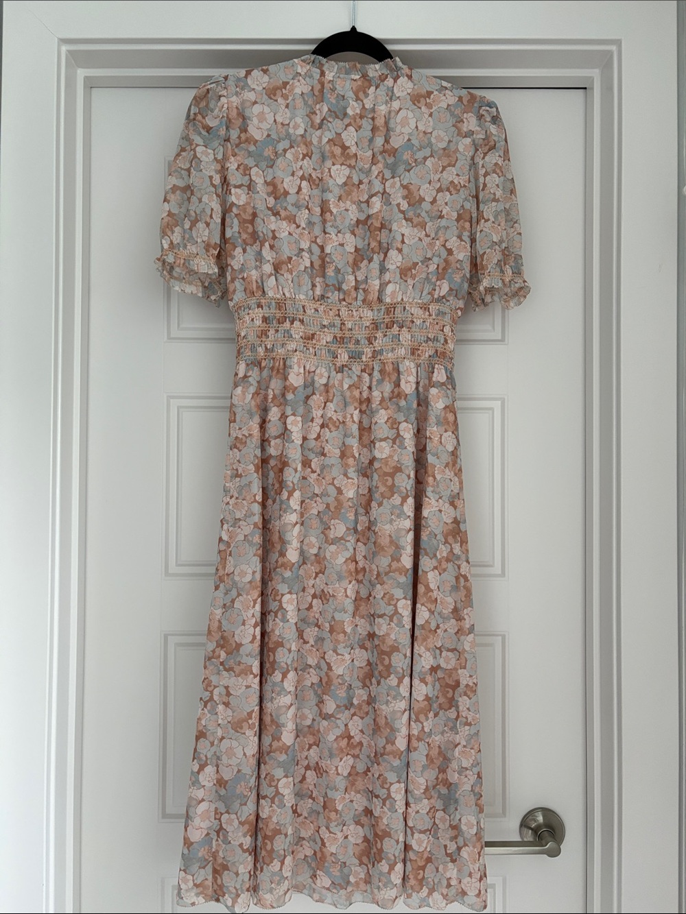 Wilfred Boho Floral Smocked Waist Lined Floral Midi Dress – Size M - Picture 9 of 11